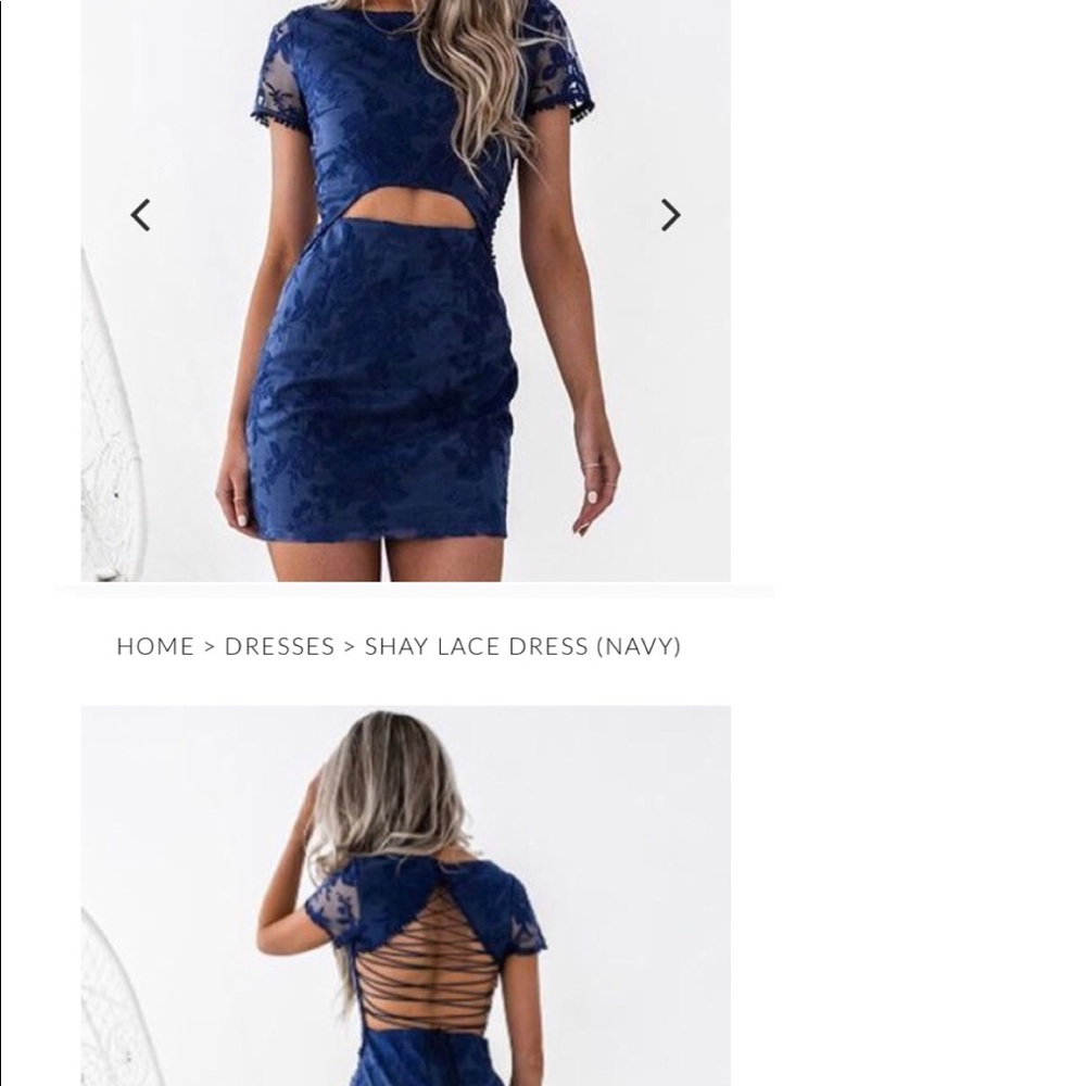 Blue formal dress